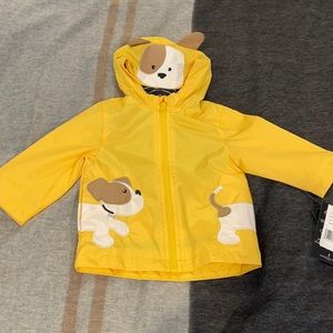 NWT London Fog 12 month yellow rain jacket